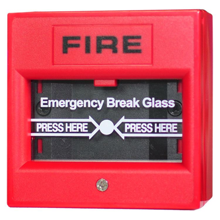 (image for) Break glass manual fire alarm button